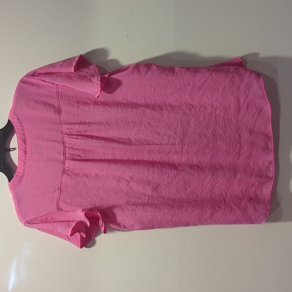 Kim Rogers flutter sleeve eyelet Henley top - Picture 2 of 4